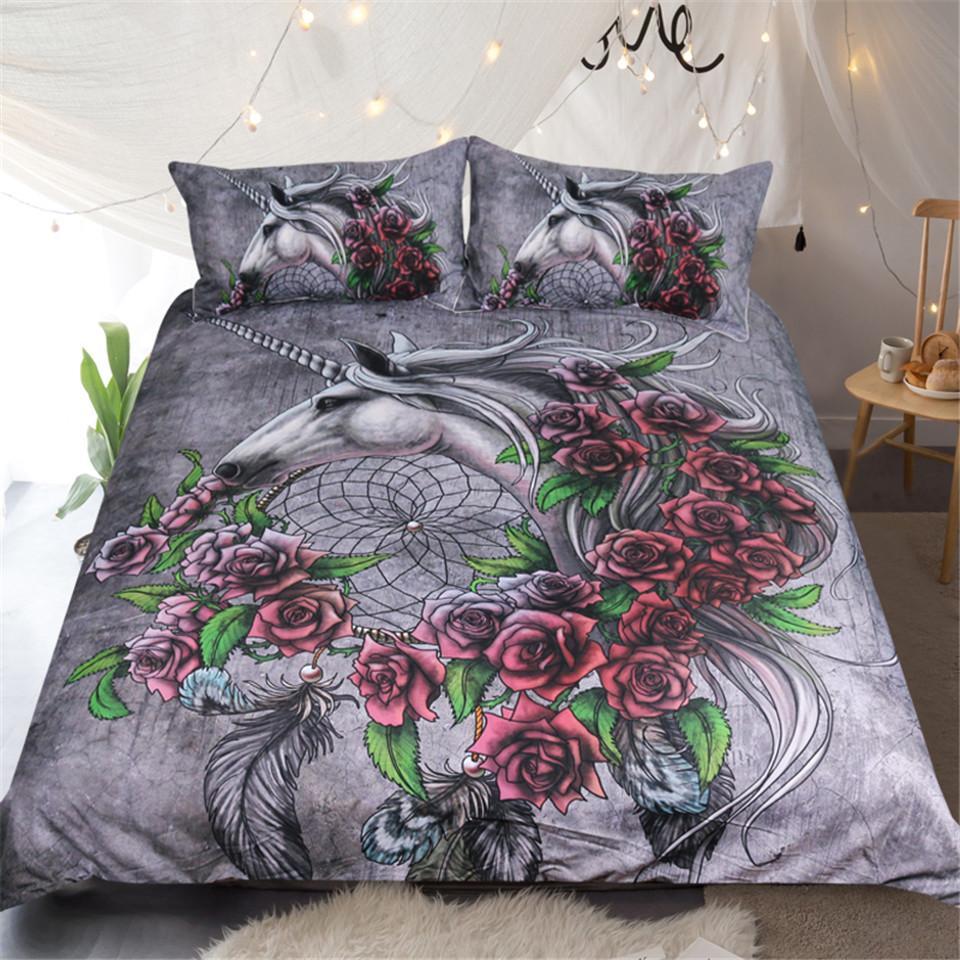 Unicorn Dreamcatcher Byunimaart 3D Customized Duvet Cover Bedding Set