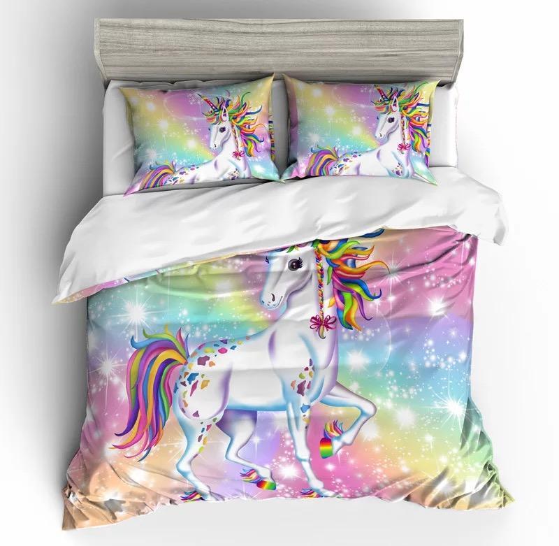 Unicorn For Kids 3D Customized Duvet Cover Bedding Set