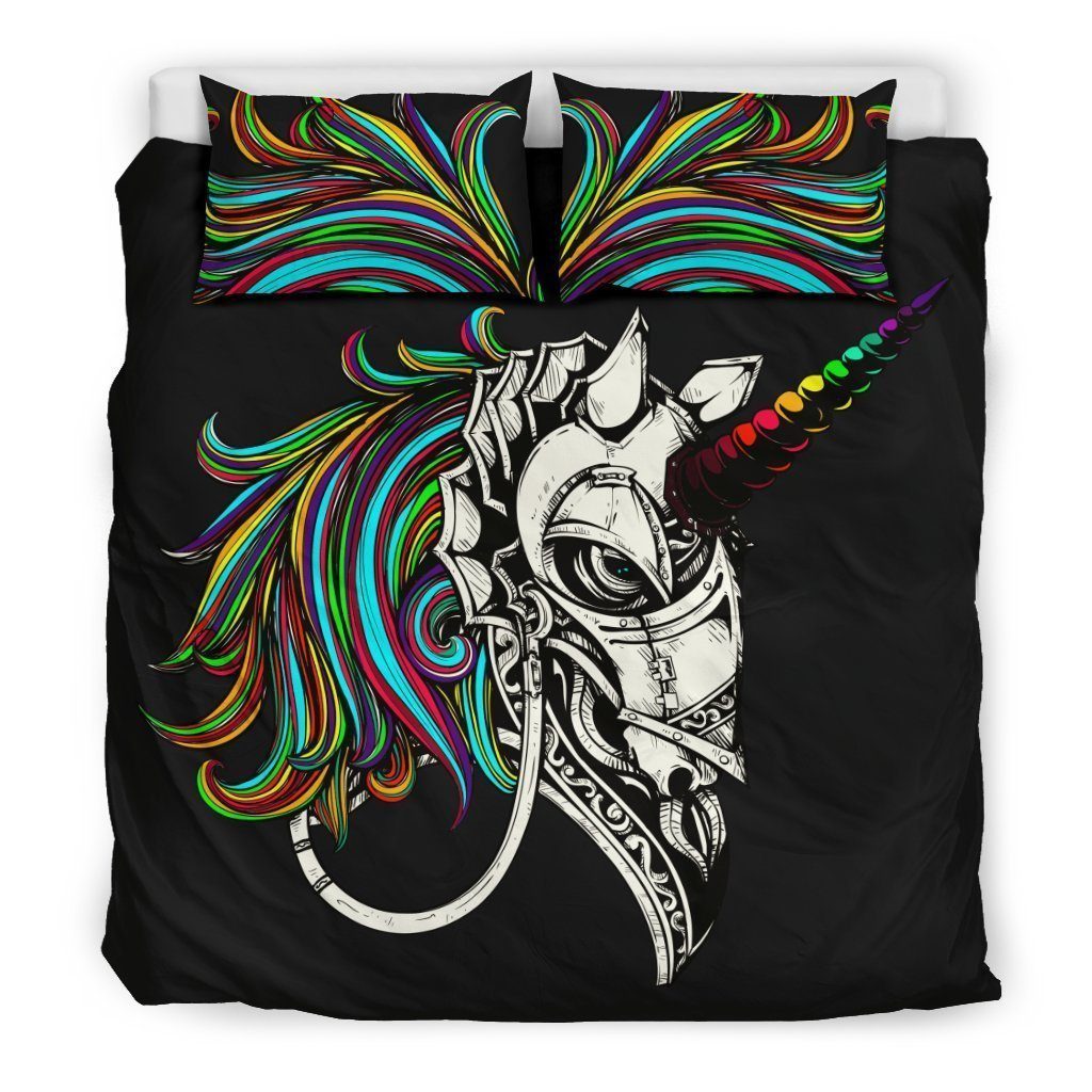 Unicorn Knight Duvet Cover Bedding Set