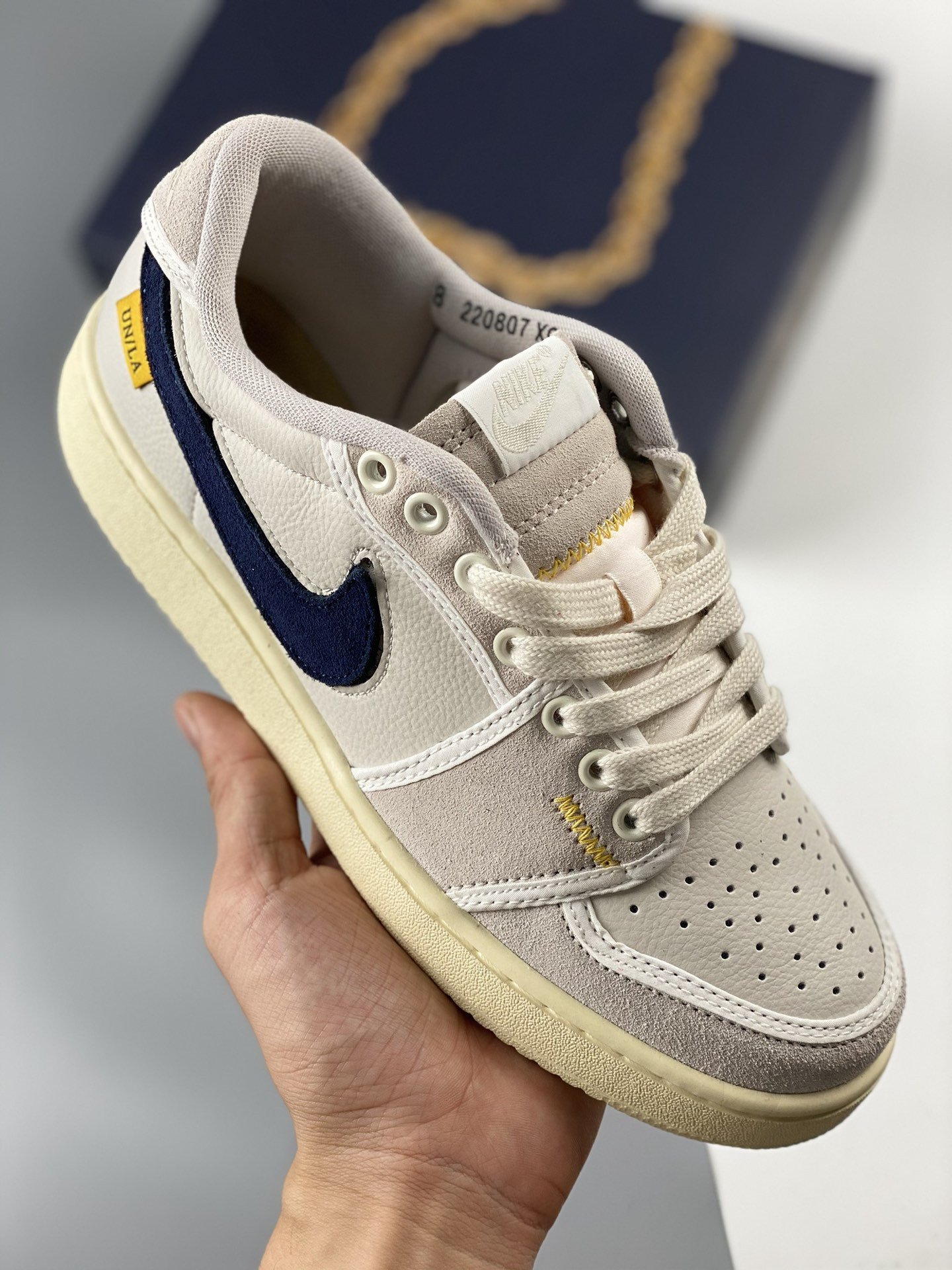 Union x AJKO 1 Low Sail/Muslin-Neutral Grey For Sale