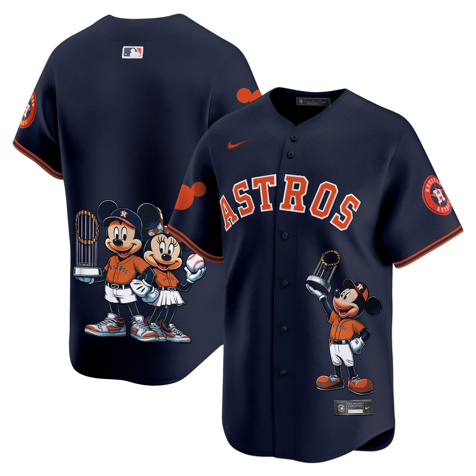 Unisex Houston Astros Mickey Houston Vapor Premier Limited Alternate Jersey - Printed