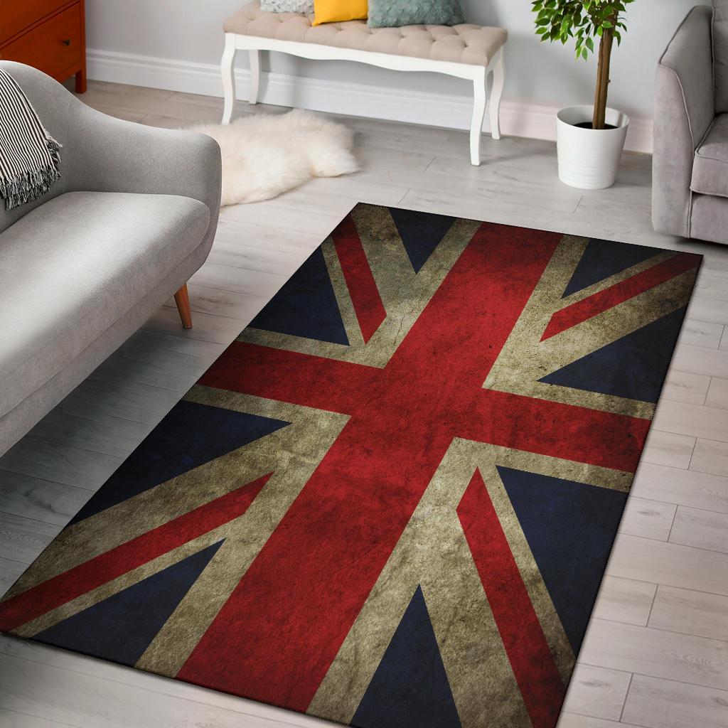 United Kingdom Flag Area Rectangle Rug