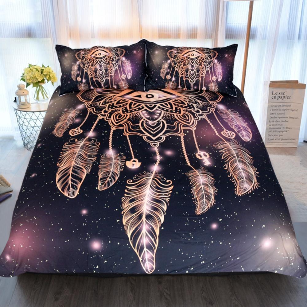 Universe Eye Dreamcatcher Art Hop 3D Customized Duvet Cover Bedding Set