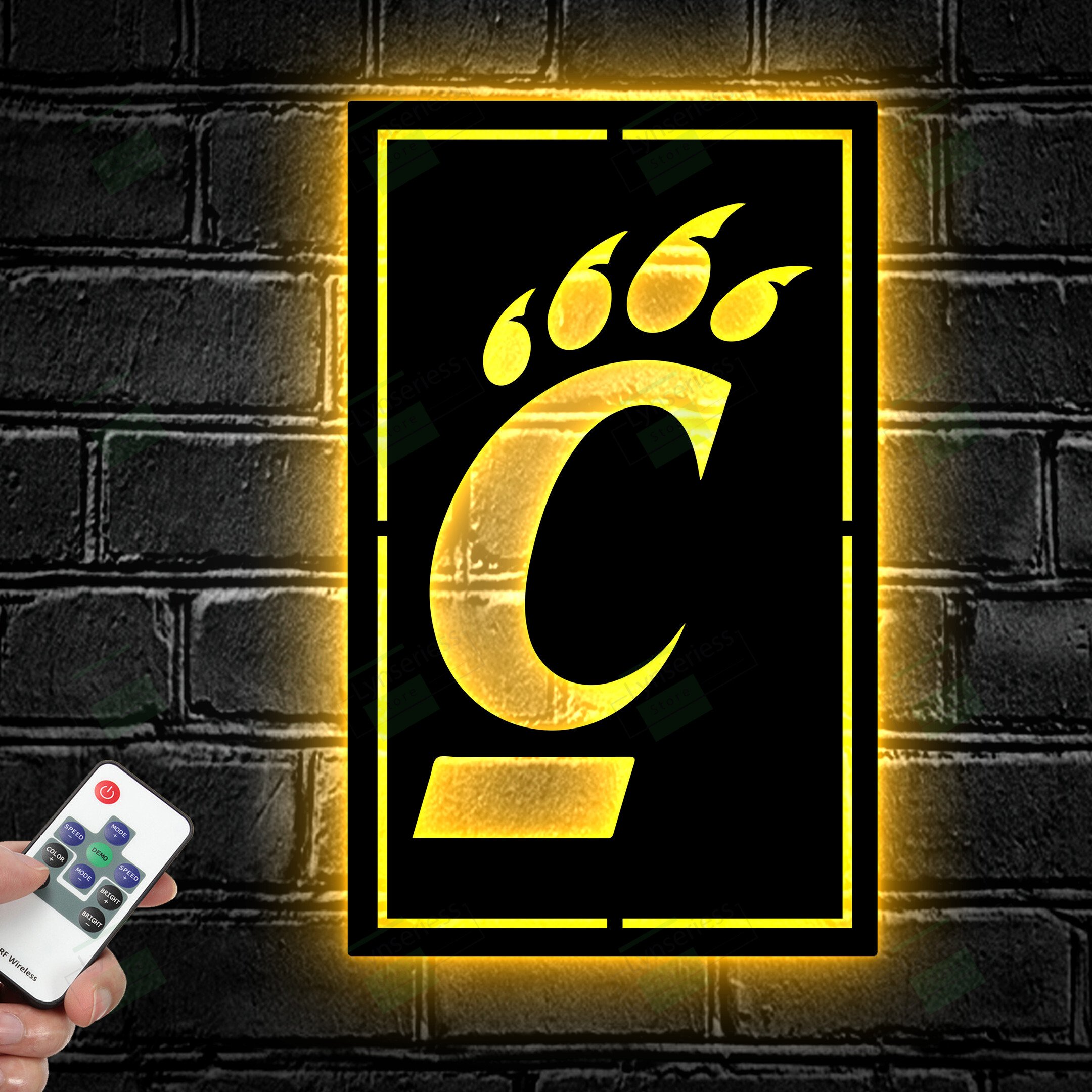 University of Cincinnati Bearcats NCAA Metal Sign – Led light sign