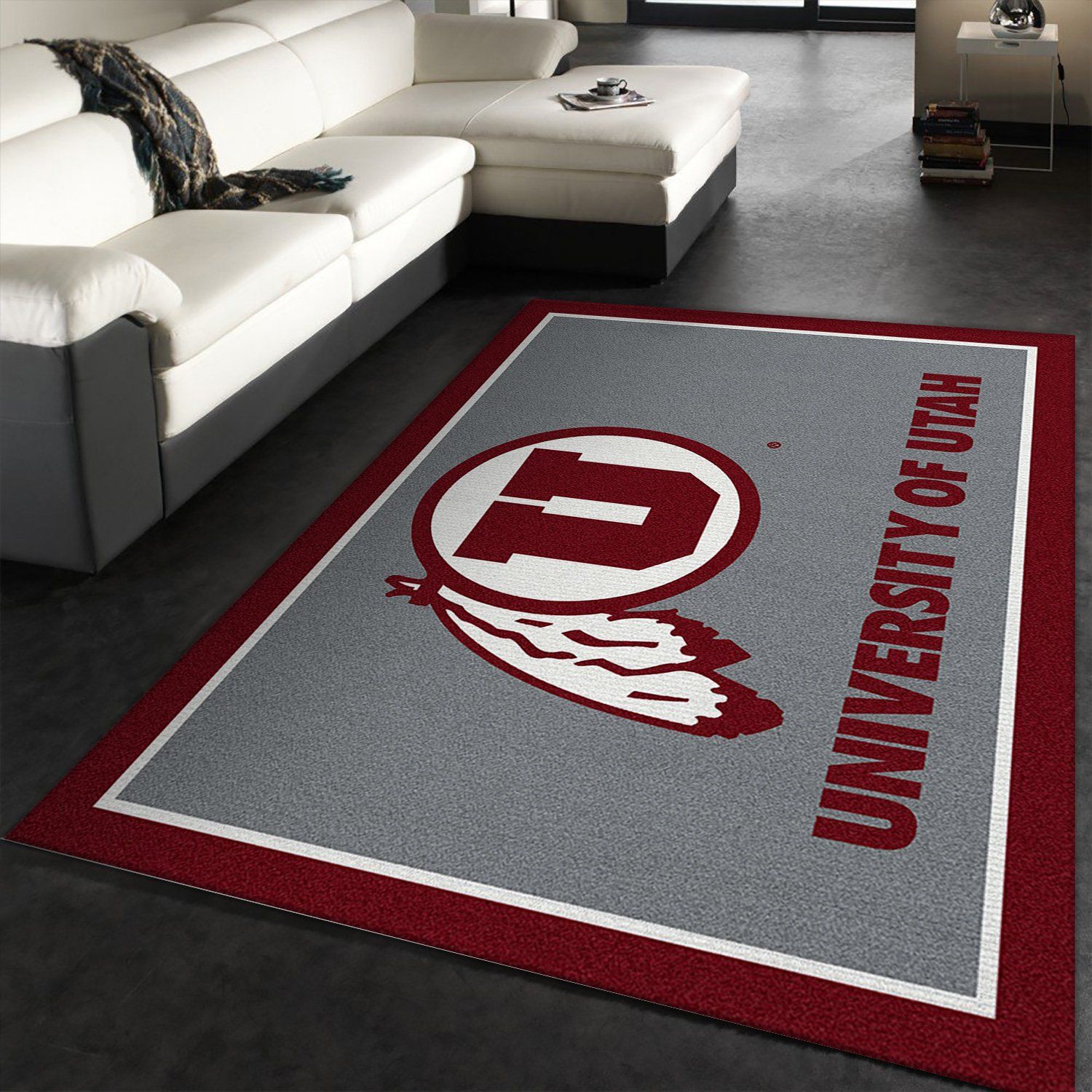 University Of Utah Rectangle Rug – Custom Size And Printing