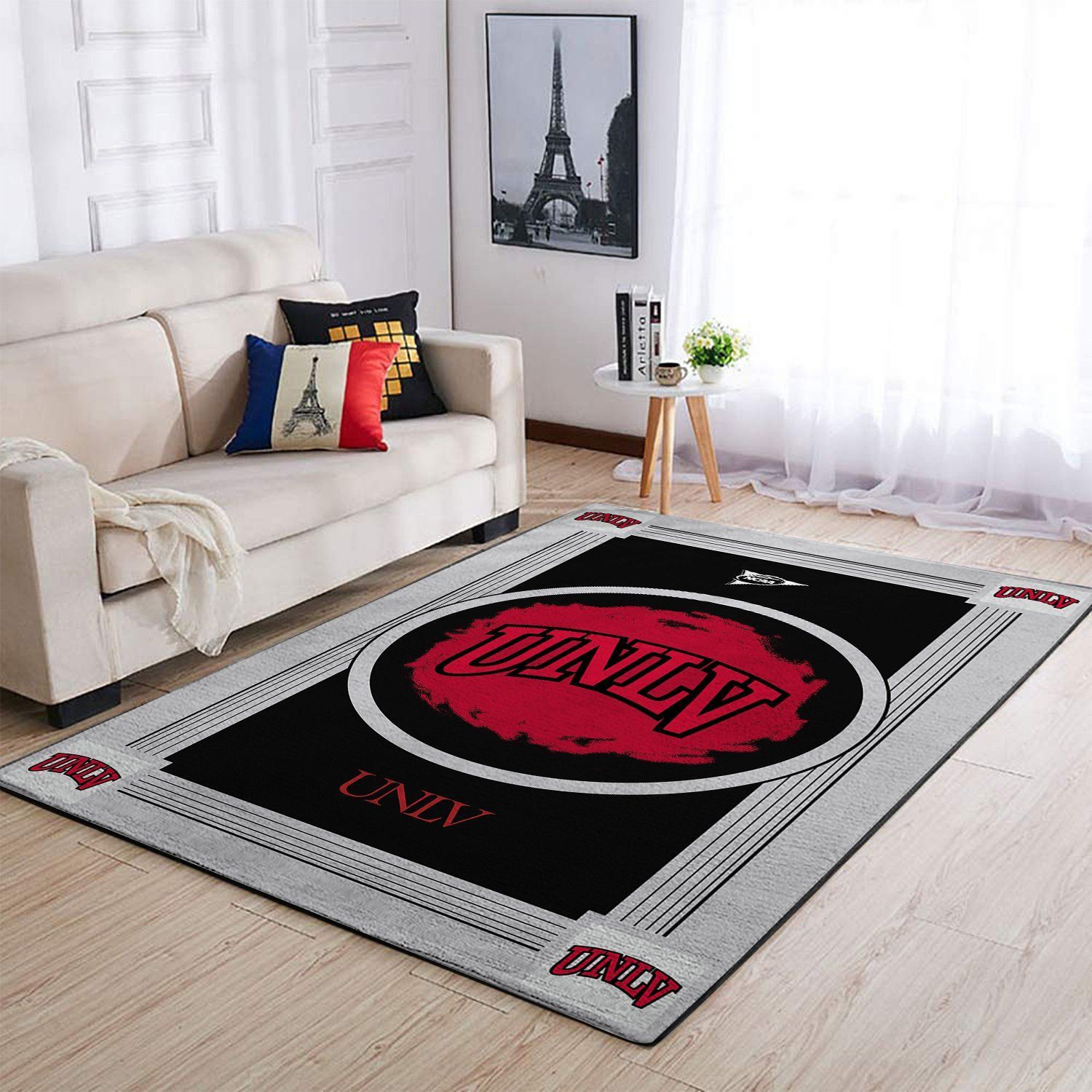 Unlv Rebels Living Room Area Rectangle Rug