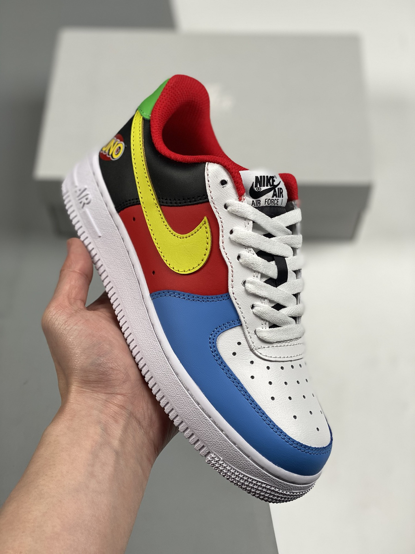UNO x Nike Air Force 1 Low White/Yellow Zest-University Red For Sale