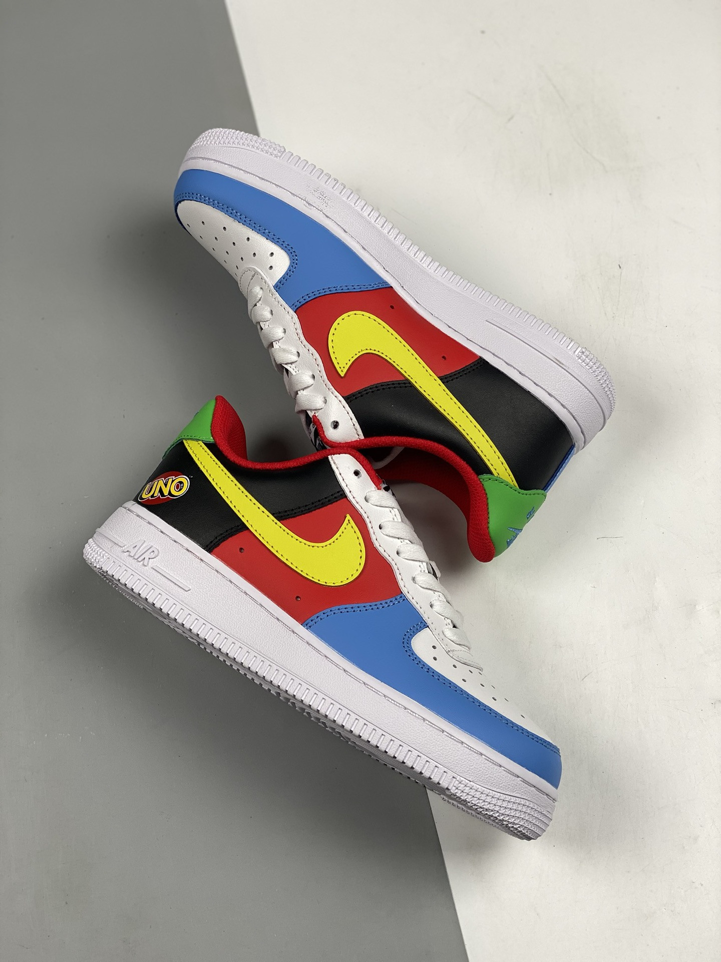 UNO x Nike Air Force 1 Low White/Yellow Zest-University Red For Sale
