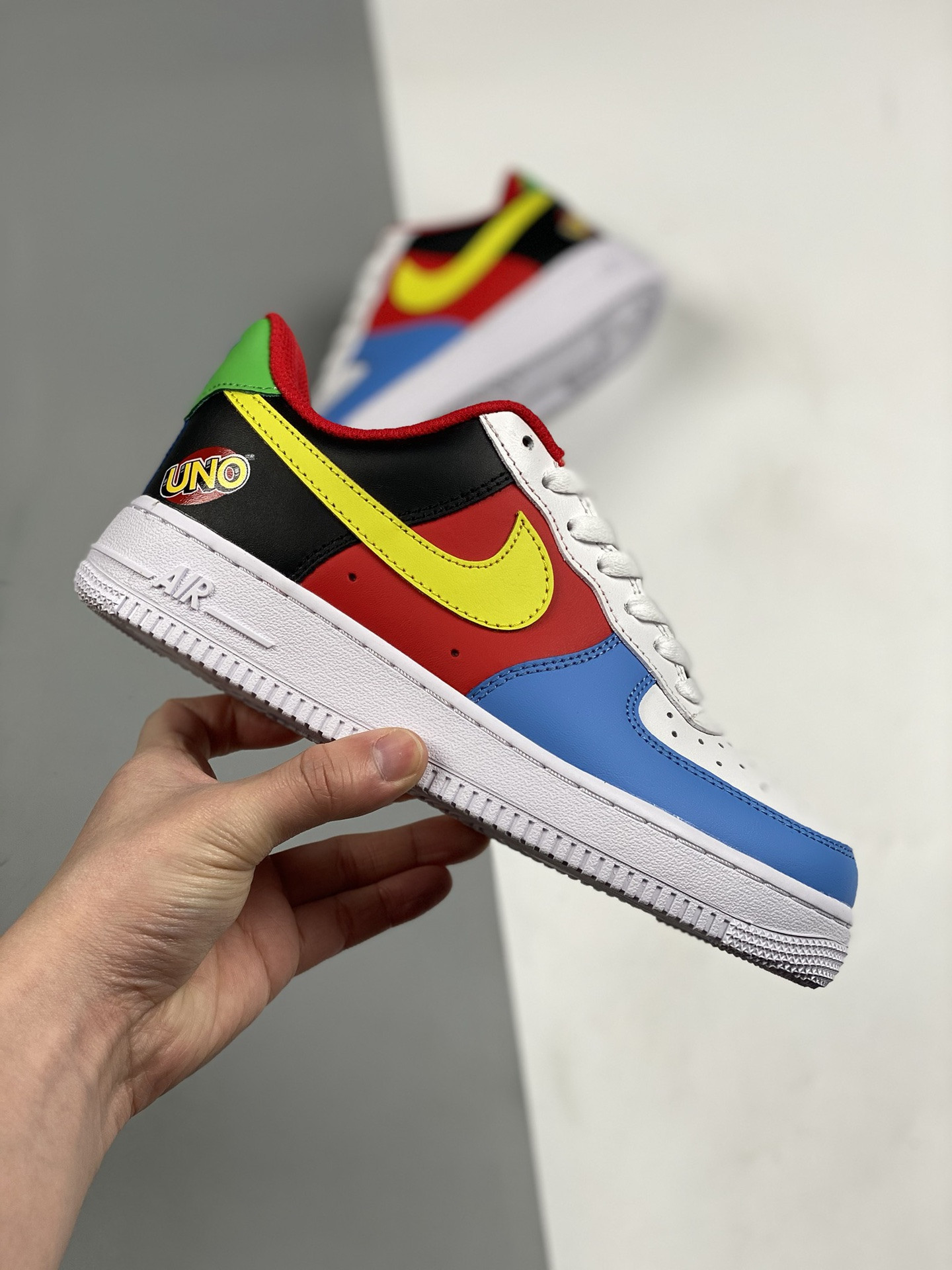 UNO x Nike Air Force 1 Low White/Yellow Zest-University Red For Sale