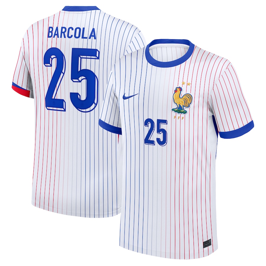 Upamecano Men's France 2024 Stadium Away Soccer Jersey