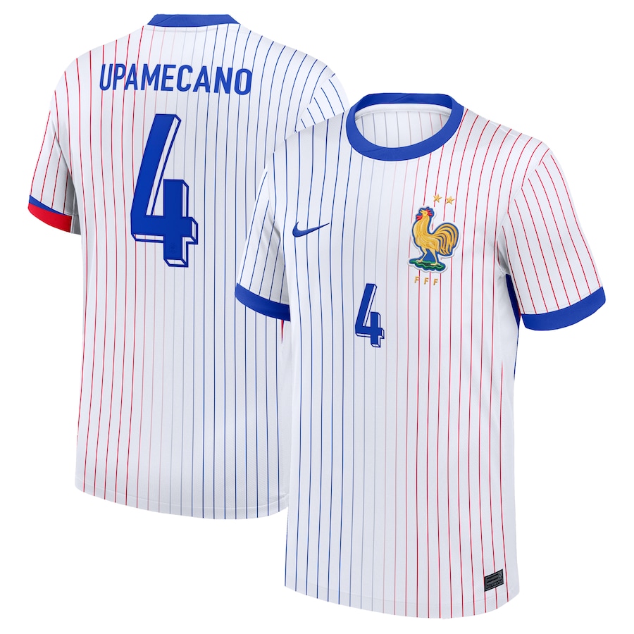 Upamecano Men's France 2024 Stadium Away Soccer Jersey