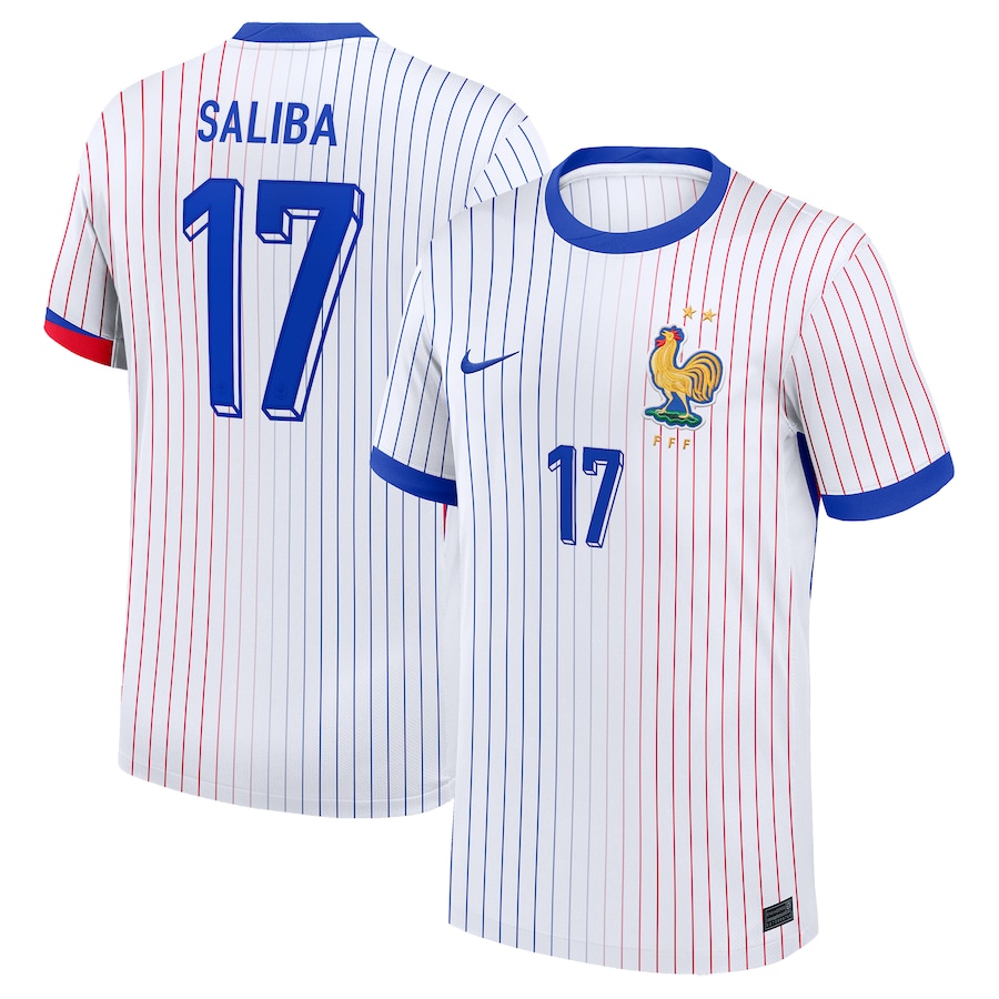 Upamecano Men's France 2024 Stadium Away Soccer Jersey