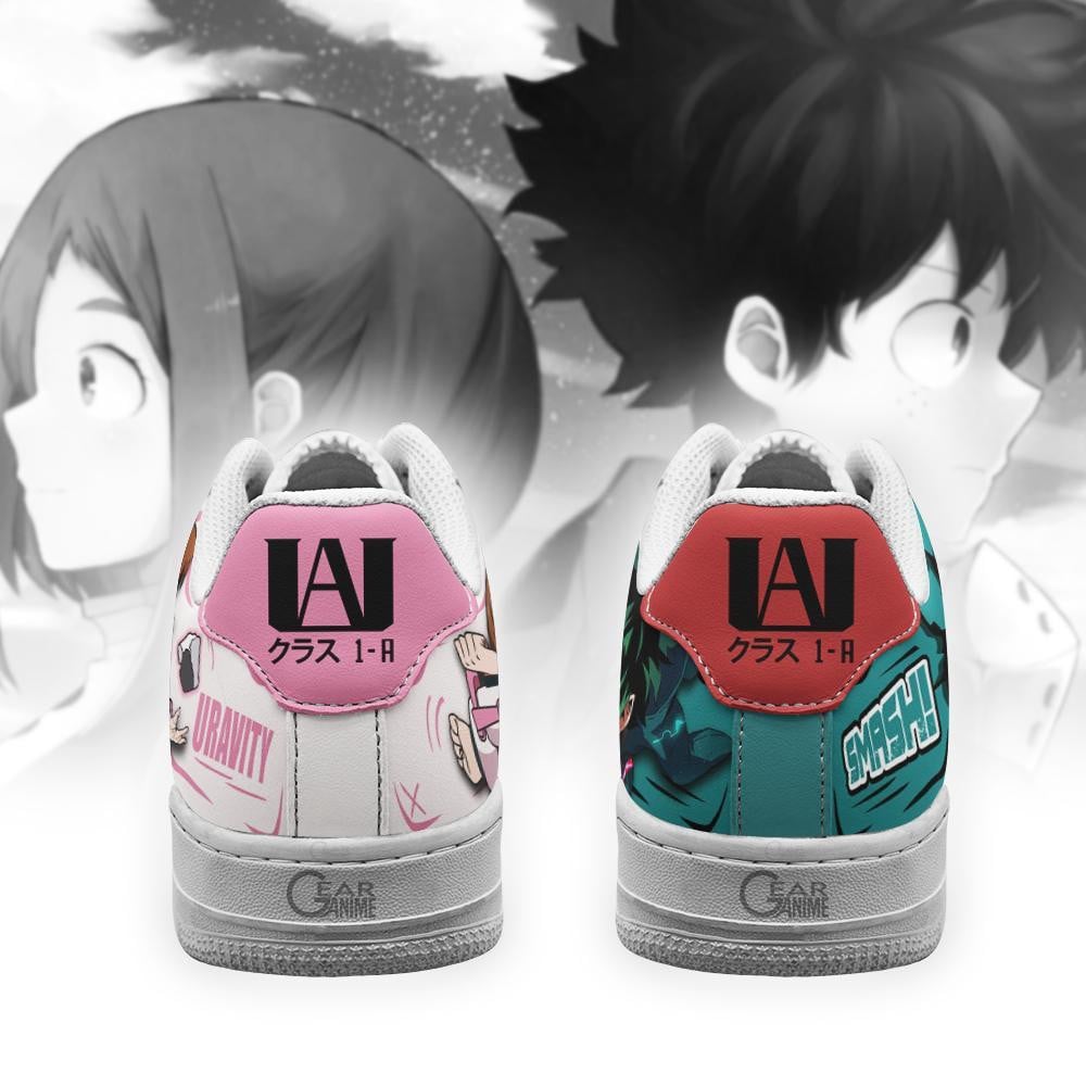 Uraraka and Deku Air Sneakers Custom Anime My Hero Academia Shoes