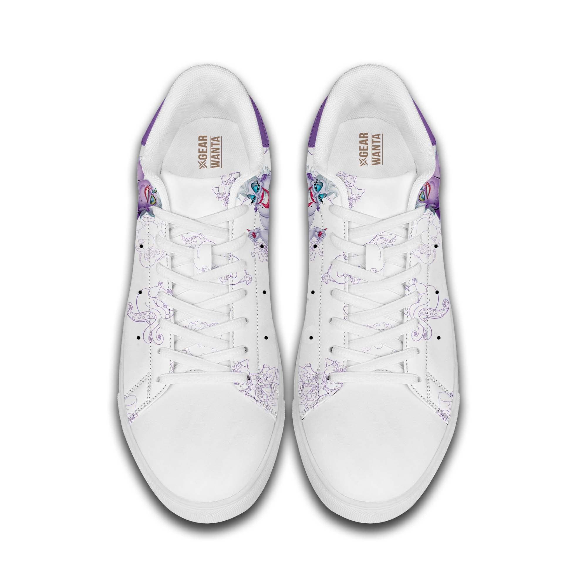 Ursula Skate Shoes Custom The Little Mermaid Cartoon Sneakers