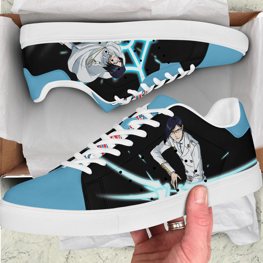 Uryu Ishida Skate Sneakers Custom Bleach Anime Shoes