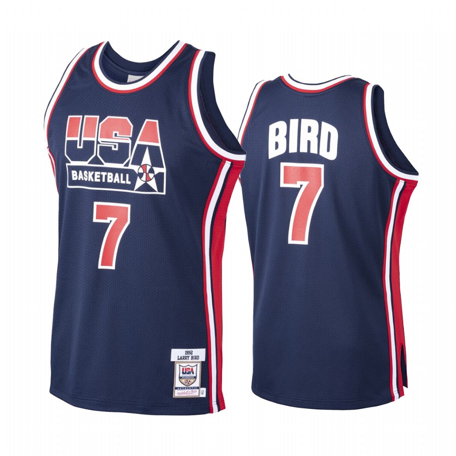 USA Larry Bird Dream Team 1992 Olympics Home Jersey