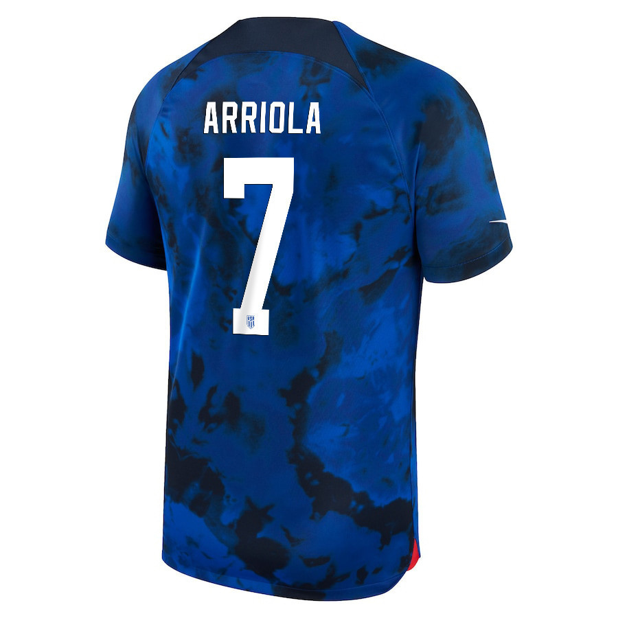 USA National Team 2022-23 Qatar World Cup Paul Arriola 7 Away Men Soccer Jersey USA National Team 2022-23 Qatar World Cup Paul Arriola 7 Away Men Soccer Jersey