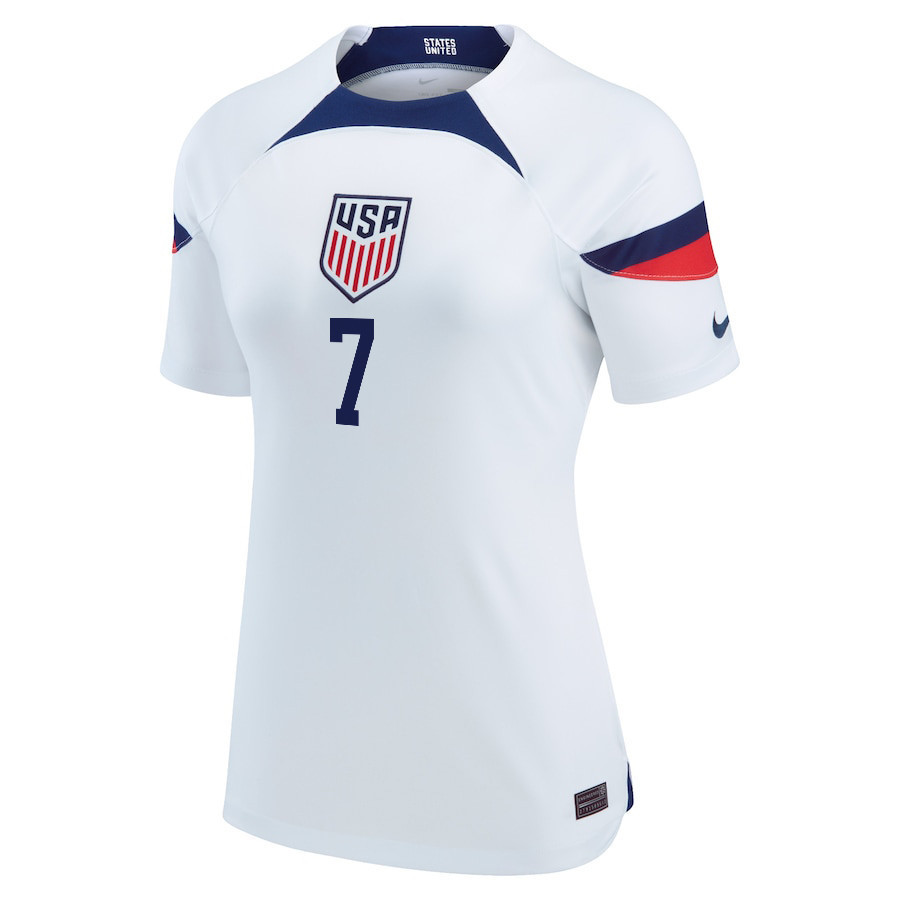 USA National Team 2022 Qatar World Cup Paul Arriola 7 White Home Women Soccer Jersey