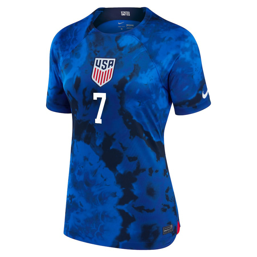 USA National Team FIFA World Cup Qatar 2022 Patch Paul Arriola 7 – Away Women Soccer Jersey