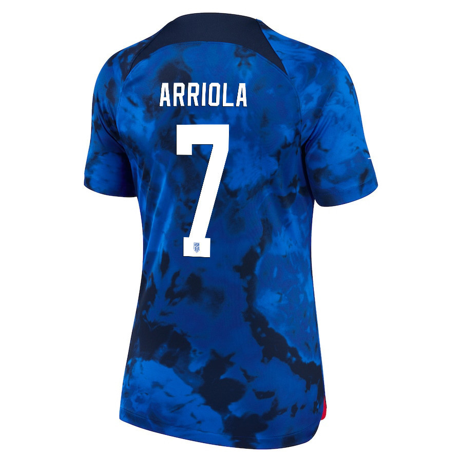 USA National Team FIFA World Cup Qatar 2022 Patch Paul Arriola 7 – Away Women Soccer Jersey USA National Team FIFA World Cup Qatar 2022 Patch Paul Arriola 7 – Away Women Soccer Jersey