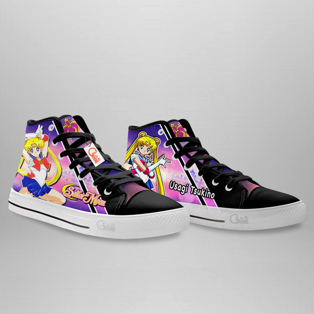 Usagi Tsukino Anime Custom High Top Shoes