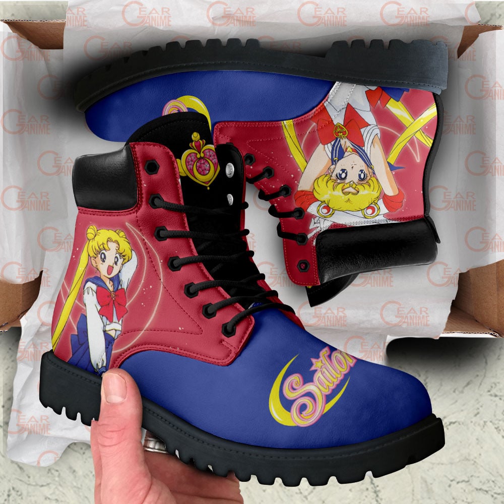Usagi Tsukino Boots Anime Custom Shoes For Fans