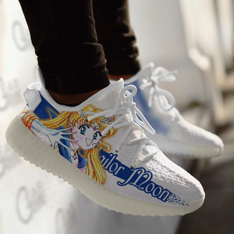 Usagi Tsukino Shoes Green Custom Sailor Anime Sneakers TT10