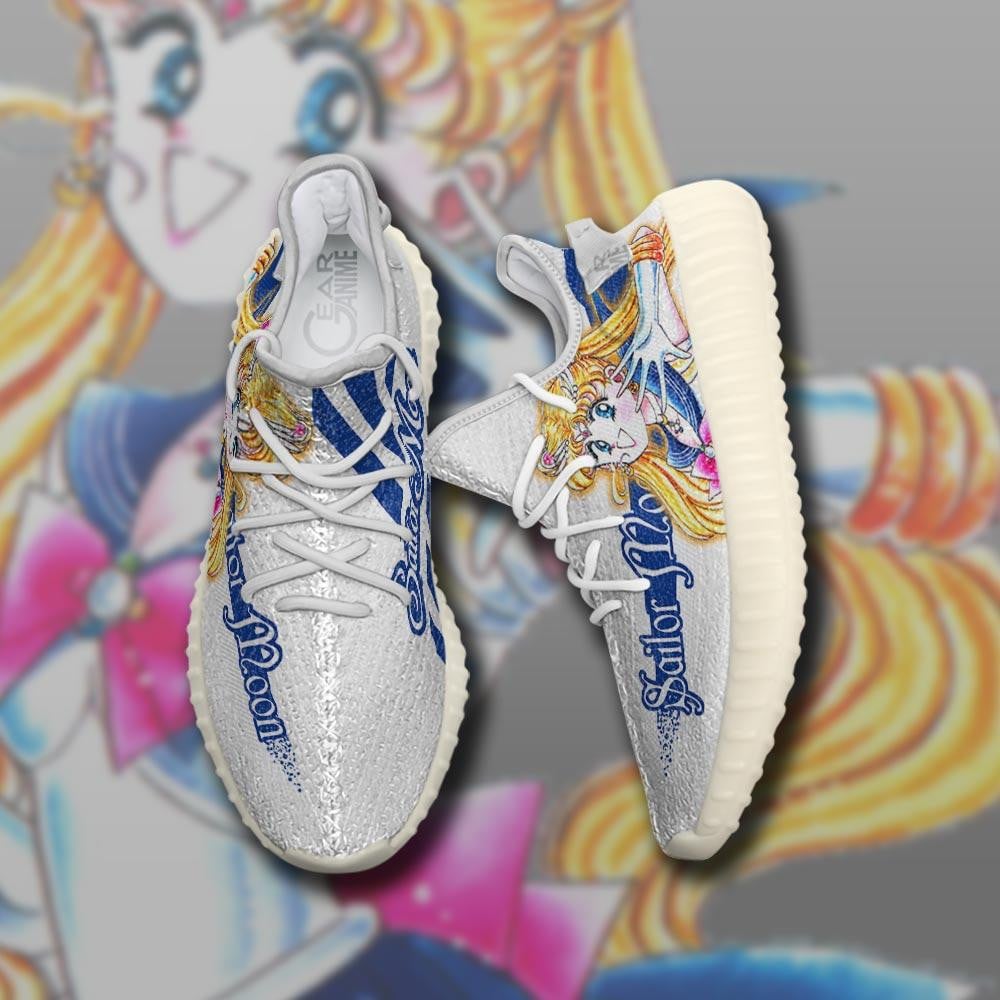 Usagi Tsukino Shoes Green Custom Sailor Anime Sneakers TT10