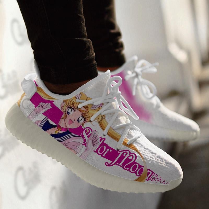 Usagi Tsukino Shoes Pink Custom Sailor Anime Sneakers TT10