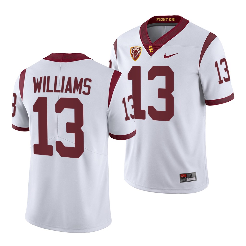 USC Trojans Caleb Williams College Jersey #13 White 2022-23 Uniform
