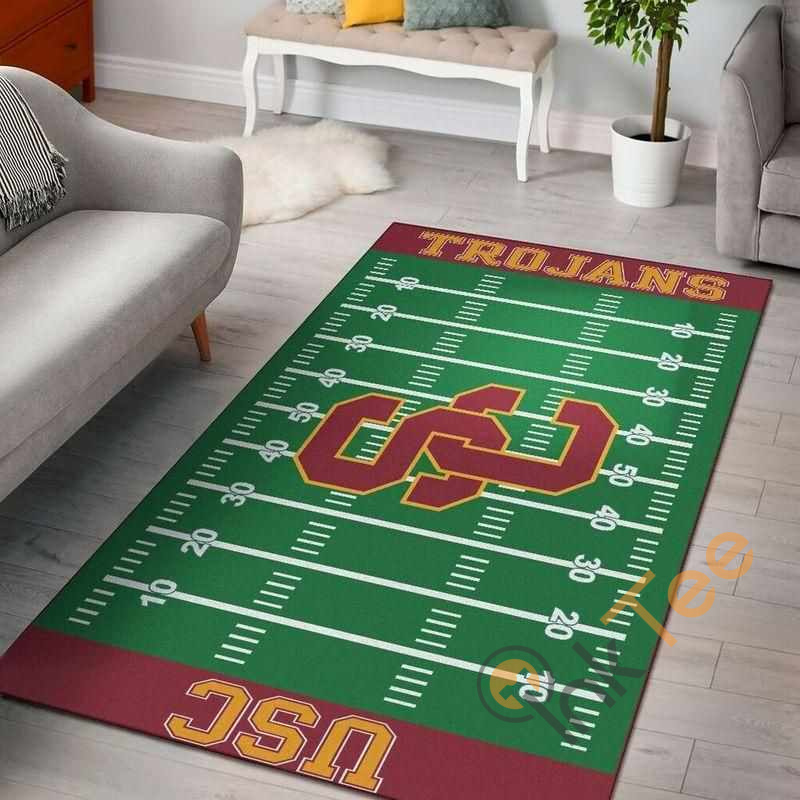 Usc Trojans Home Field Area Rectangle Rug