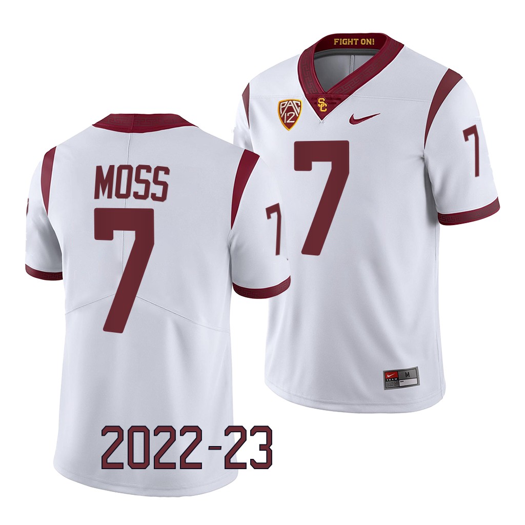 USC Trojans Miller Moss Jersey 2022-23 College White #7 Game Men's Shirt
