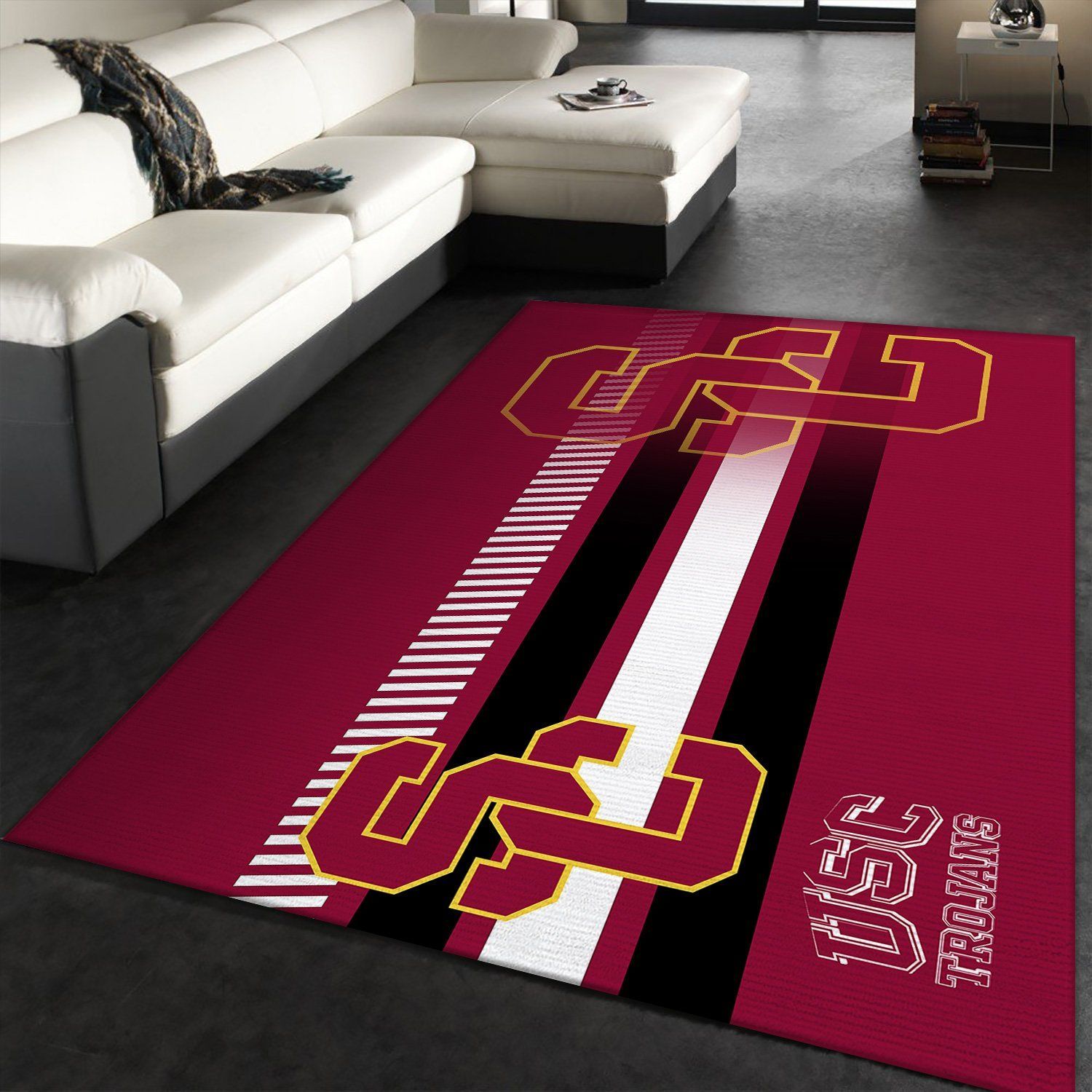 Usc Trojans NCAA Rectangle Rug – Custom Size And Printing