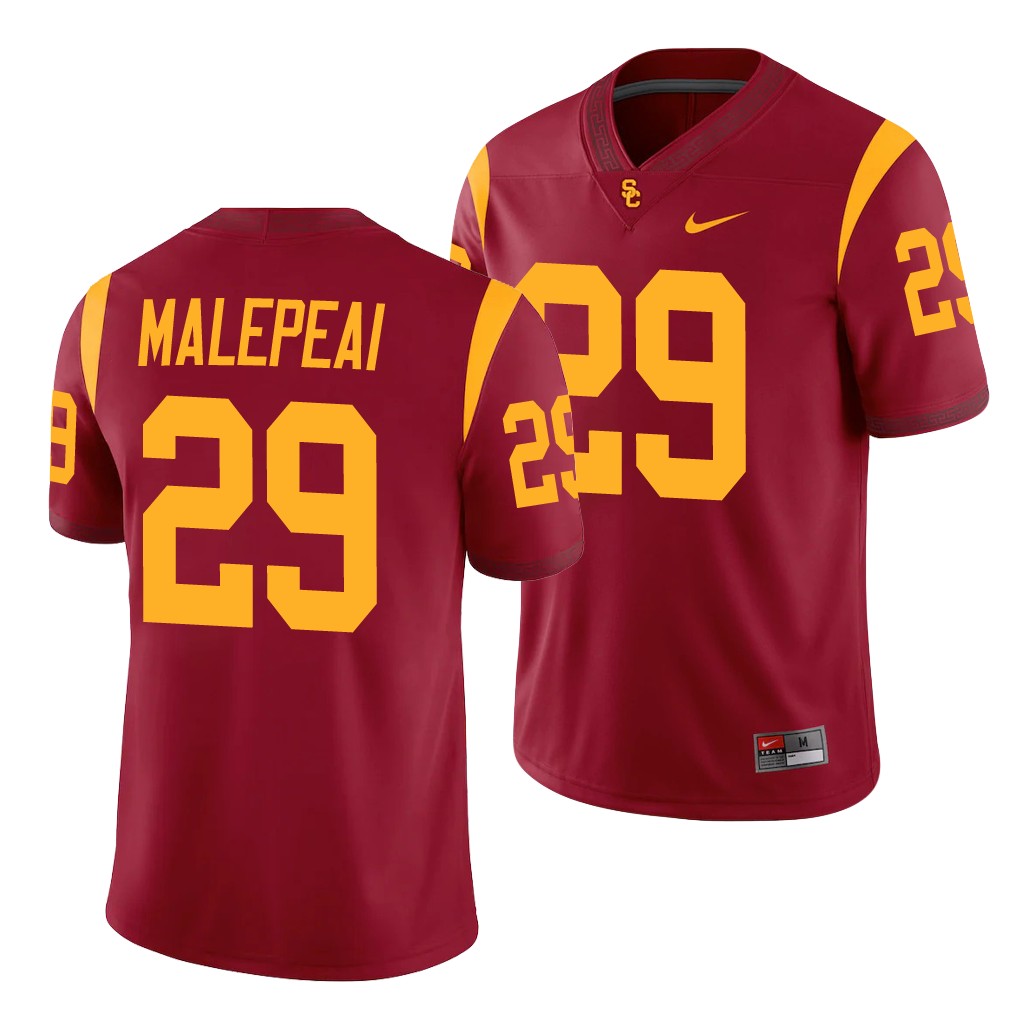 USC Trojans Vavae Malepeai Cardinal College Men's Alumni Player Game Jersey