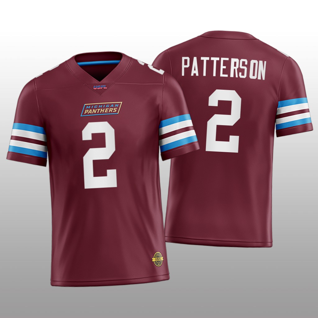 USFL Michigan Panthers Shea Patterson Plum - Men's