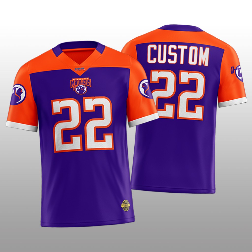 USFL Pittsburgh Maulers Custom Purple - Men's