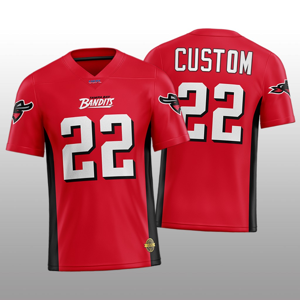 USFL Tampa Bay Bandits Custom Red - Men's