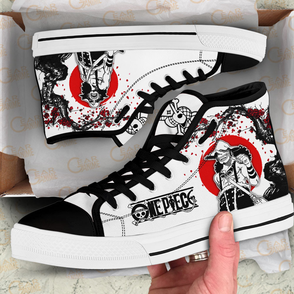 Usopp High Top Shoes Custom Anime One Piece Sneakers Japan Style