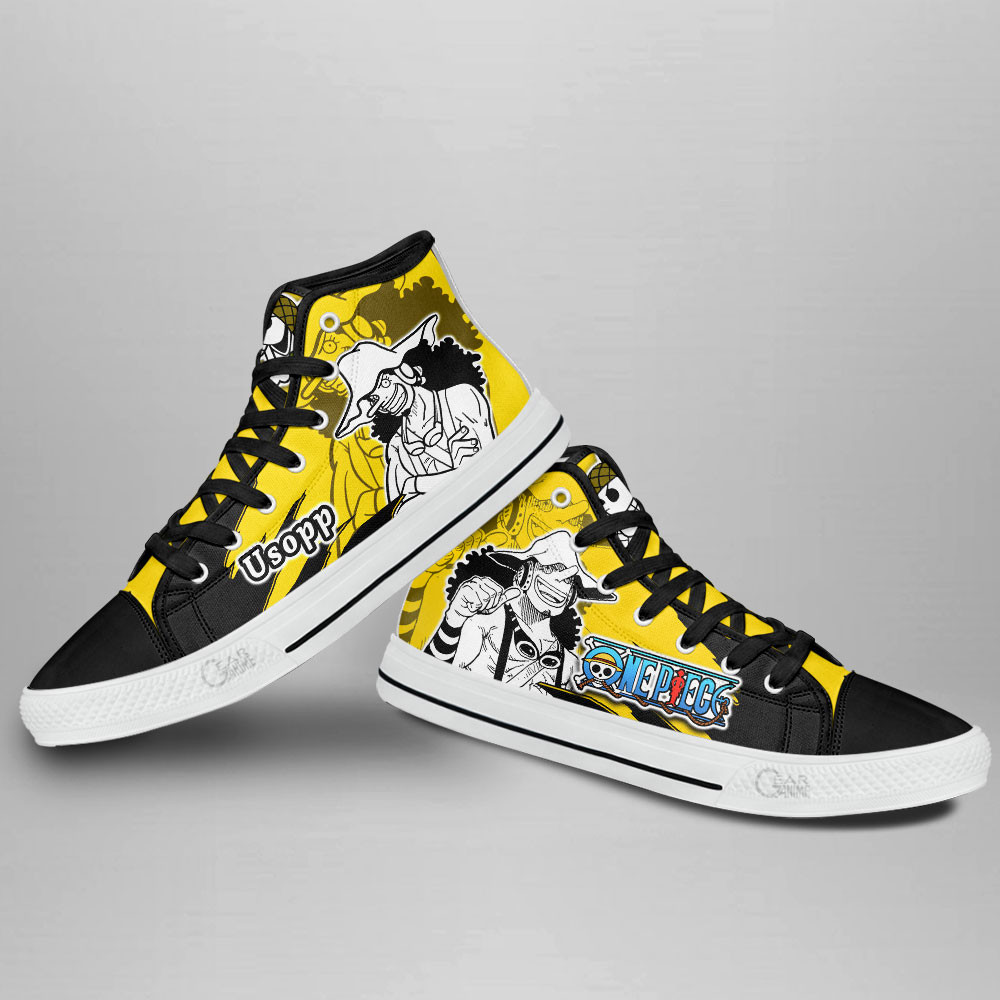 Usopp High Top Shoes One Piece Custom Anime Sneakers Mix Manga