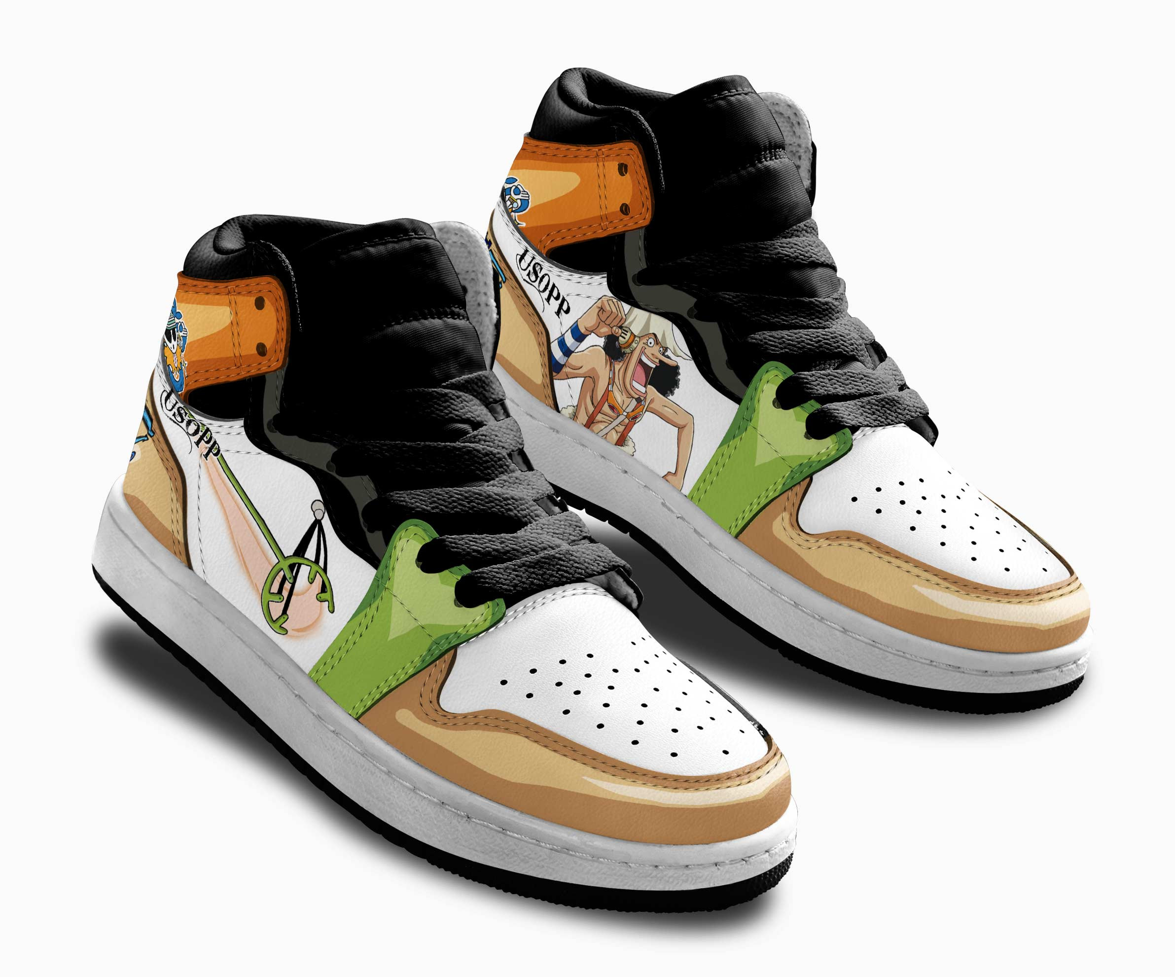 Usopp Kids Sneakers Custom One Piece Anime Shoes For Kids