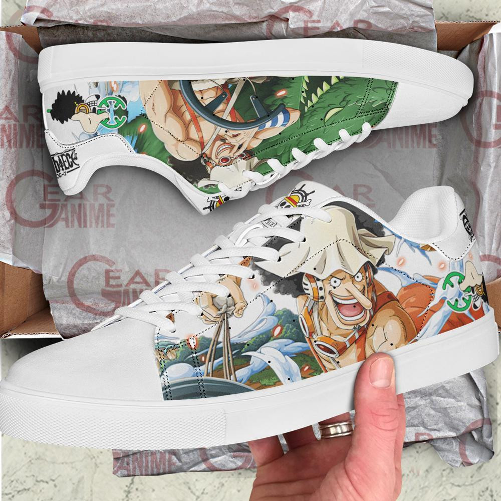 Usopp Skate Shoes One Piece Custom Anime Shoes