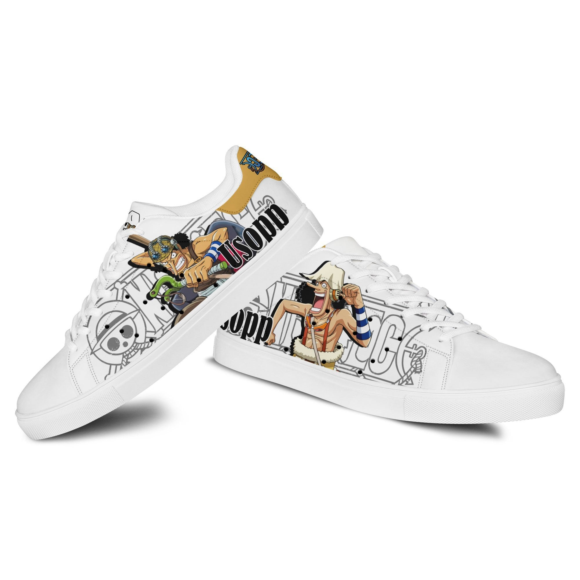 Usopp Skate Sneakers Custom Anime One Piece Shoes
