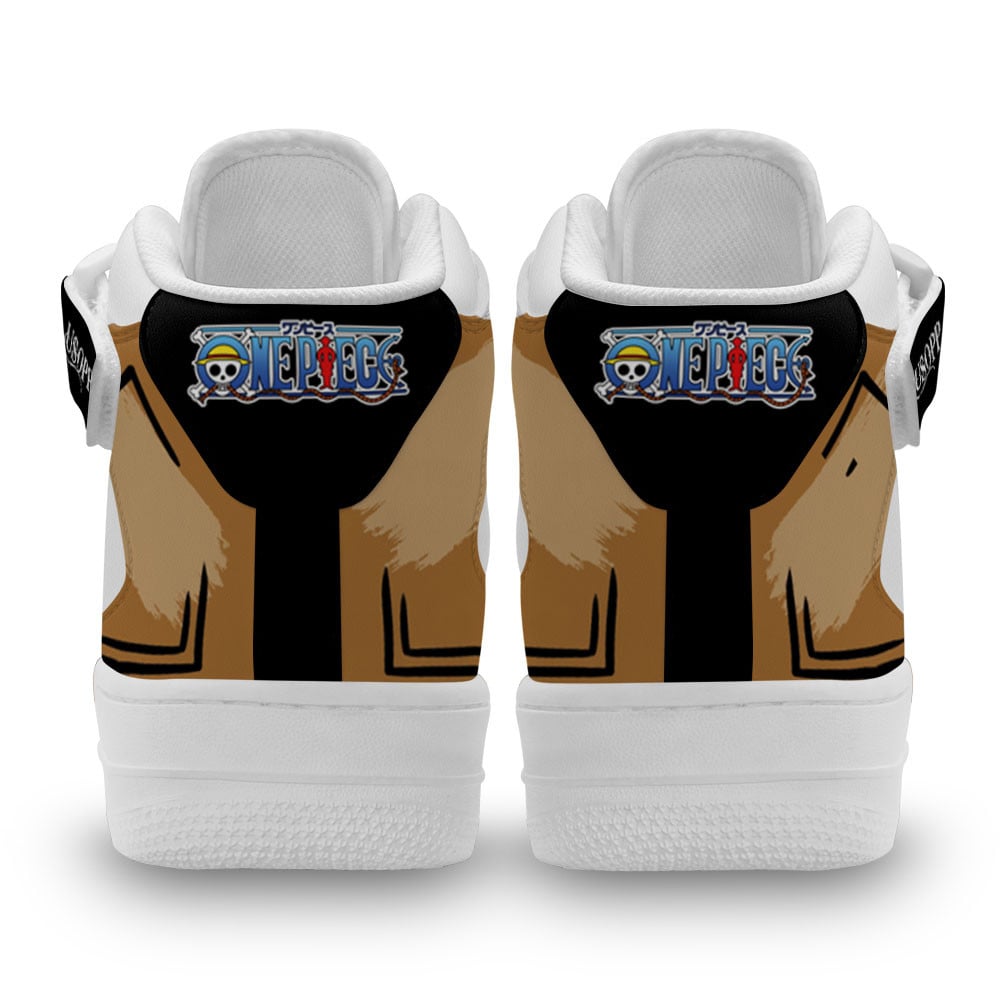Usopp Sneakers Air Mid One Piece Custom Anime Shoes