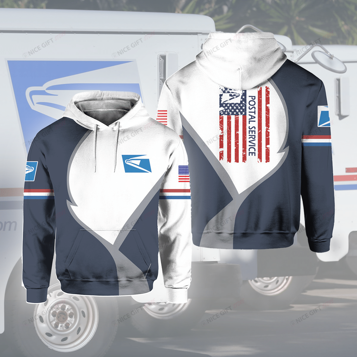 USPS 3D Hoodie Gift For Fans