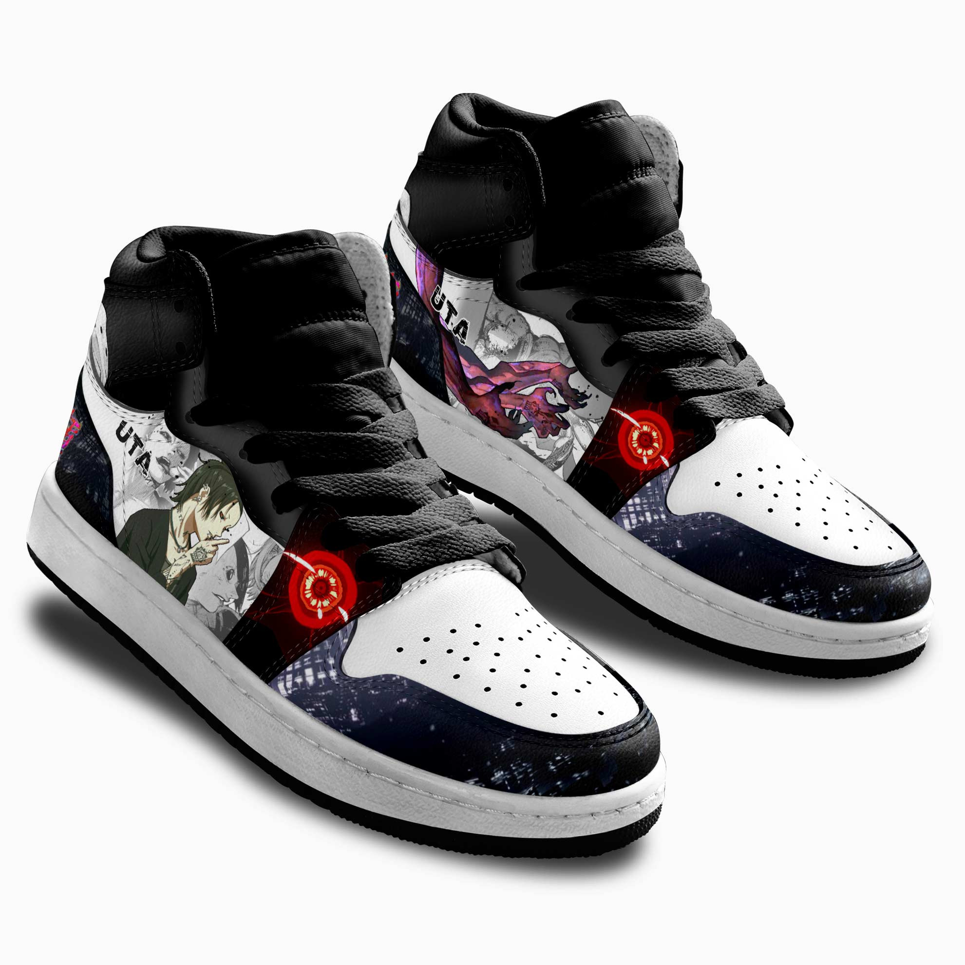 Uta Kids Sneakers Custom Tokyo Ghoul Anime Shoes For Kids