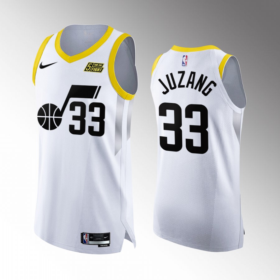 Utah Jazz #33 Johnny Juzang White Jersey 2022-23 Association Edition