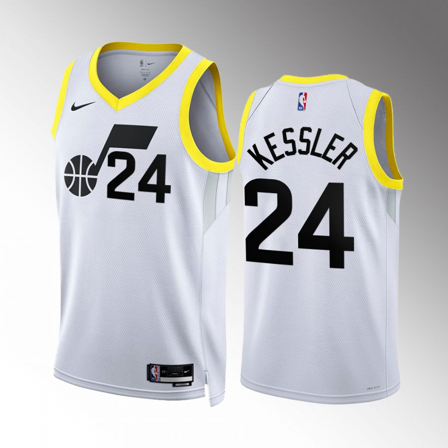 Utah Jazz Walker Kessler 24 2022-23 Association Edition White Stitched Jersey