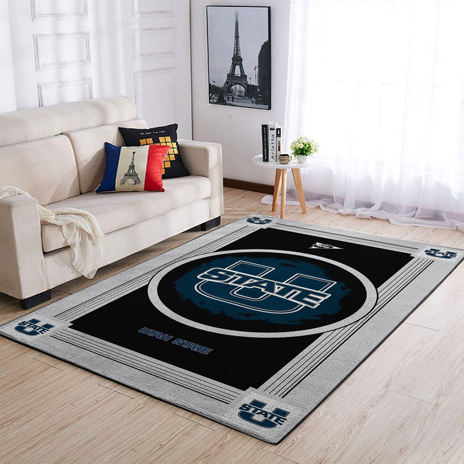 Utah State Aggies Living Room Area Rectangle Rug