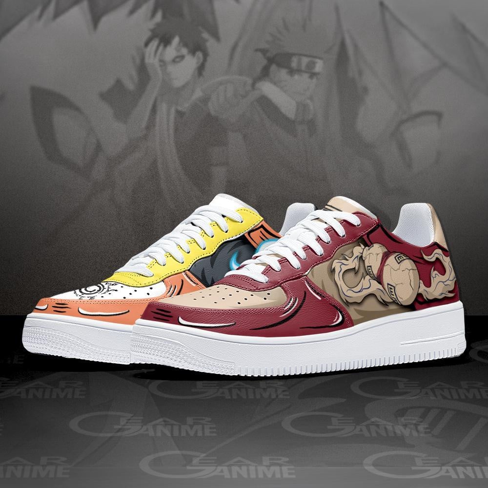 Uzumaki and Gaara Air Sneakers Custom Jutsu Anime Shoes