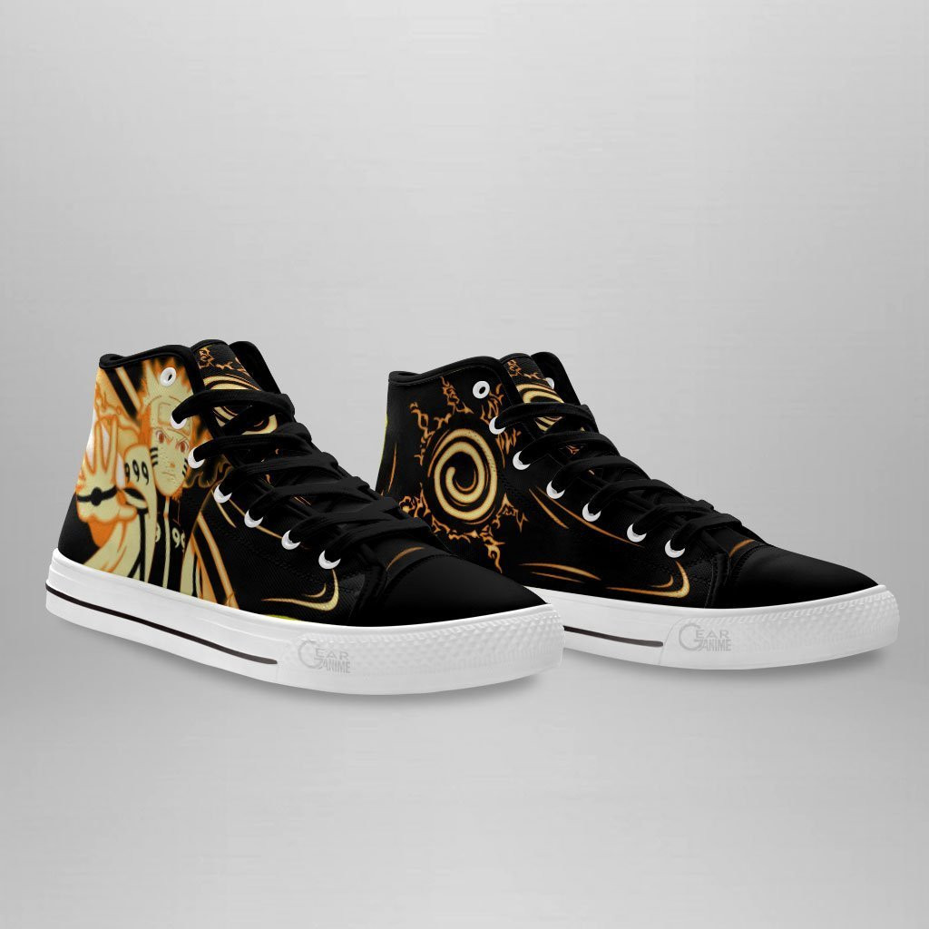 Uzumaki Bijuu Mode High Top Shoes Custom Anime Sneakers